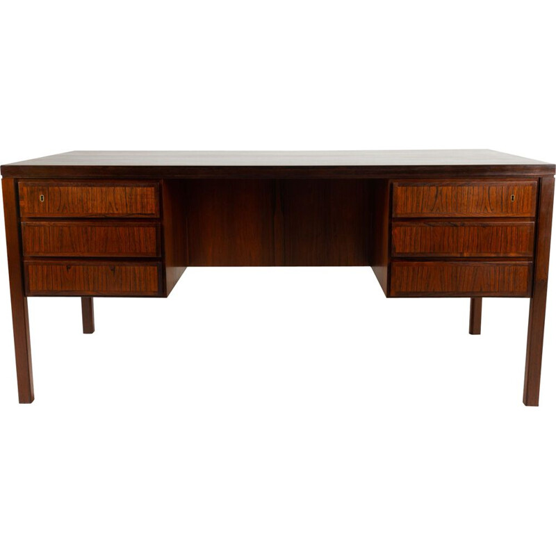 Danish vintage desk in rosewood by Omann Jun, 1960s