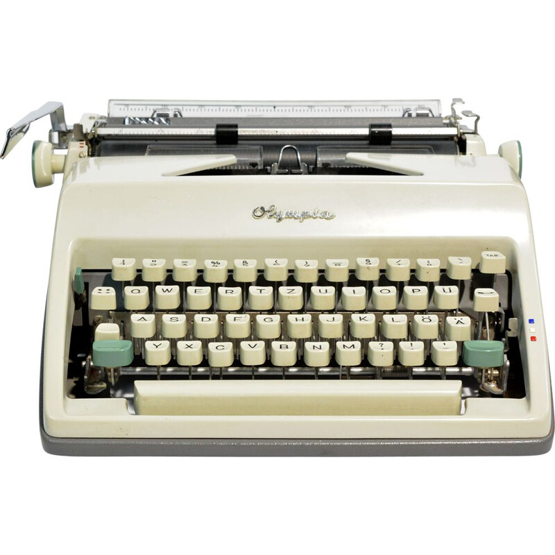 Mala de máquina de escrever Vintage por Olympia Wilhelmshaven, Alemanha 1960