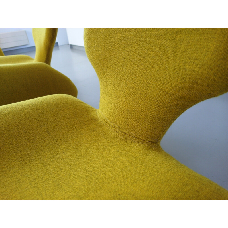 Pair of yellow djinn armchairs, Olivier MOURGUE - 1960s 