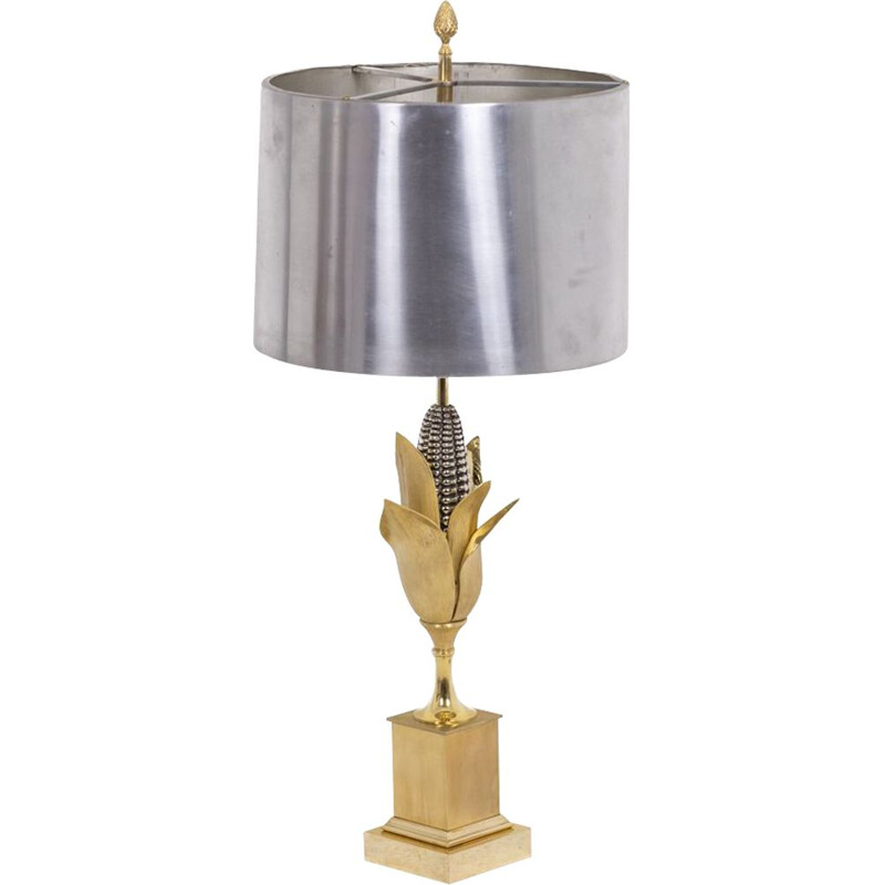Vintage bronze lamp by Maison Charles, 1970