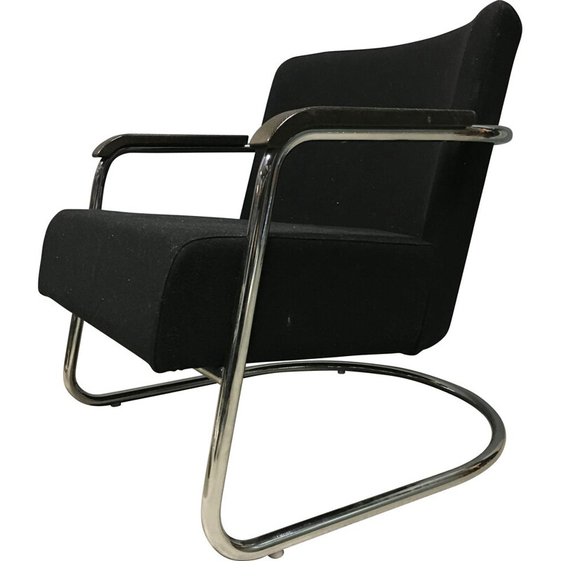 Paire de fauteuils cantilever vintage Jan Des Bouvre Jdb 602