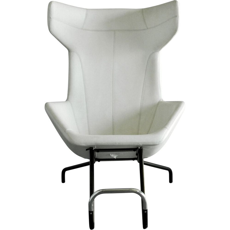 Fauteuil blanc vintage pour Moroso