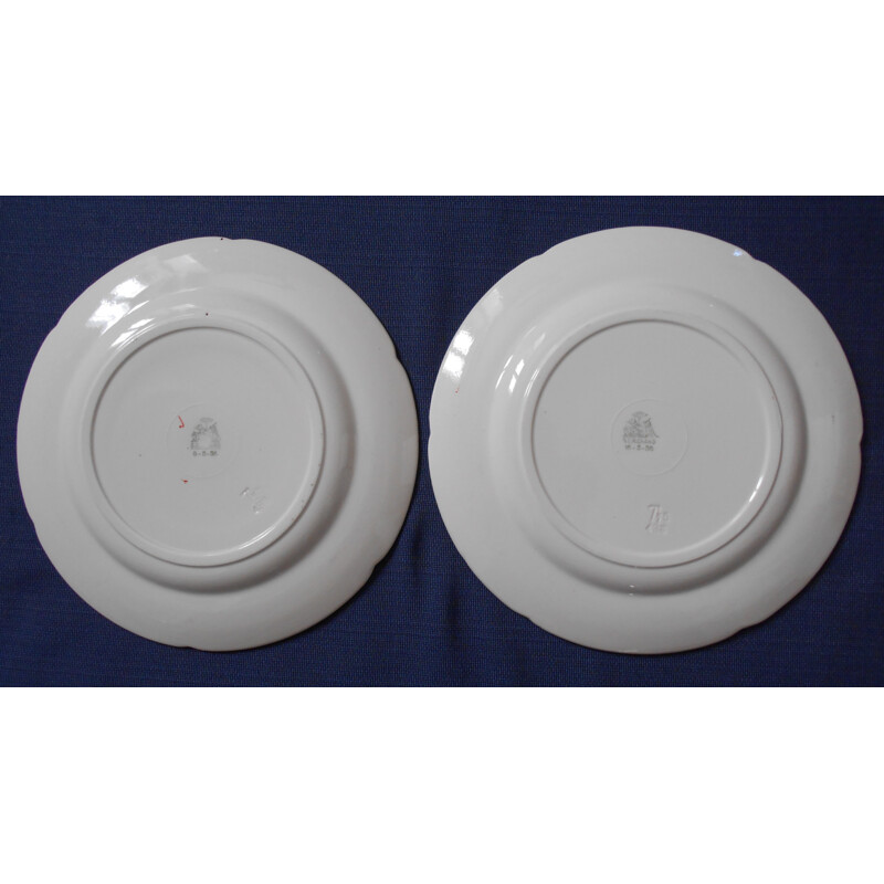 Set of two plates in ceramic, Gio PONTI - 1930s