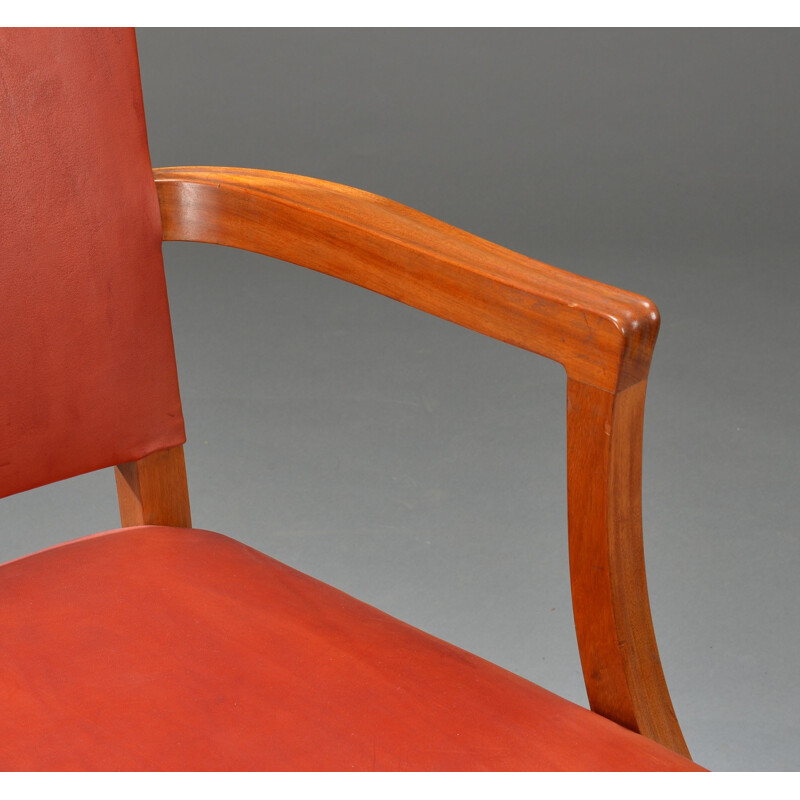 Set of 6 Rud Rasmussen "Barcelona" armchairs in mahogany - 1930s