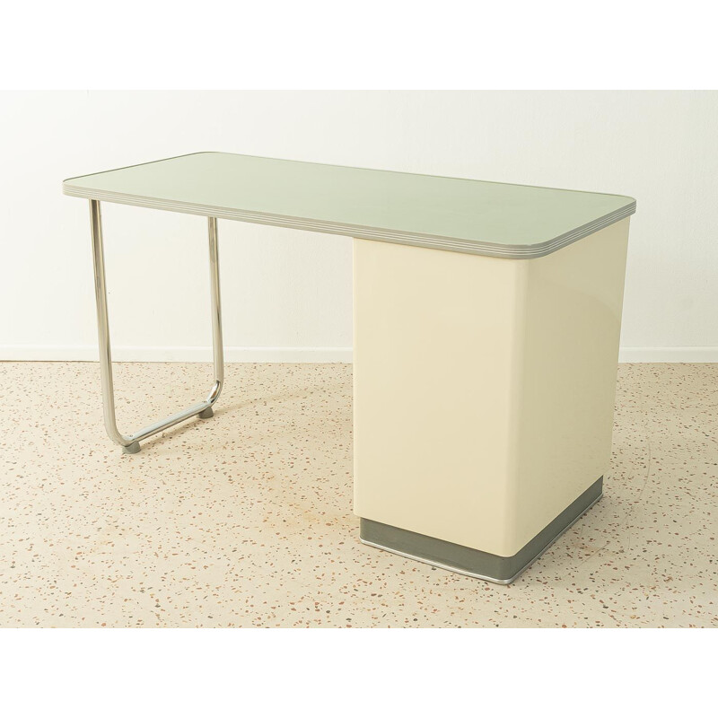 Bureau vintage blanc par Maquet, 1950