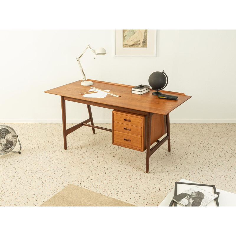 Vintage teak desk by Arne Vodder for Vamo Sønderborg, Denmark 1960s