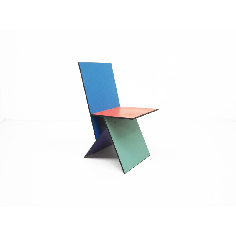 "Vilbert"  Ikea multicolored chair, Verner PANTON - 1990s
