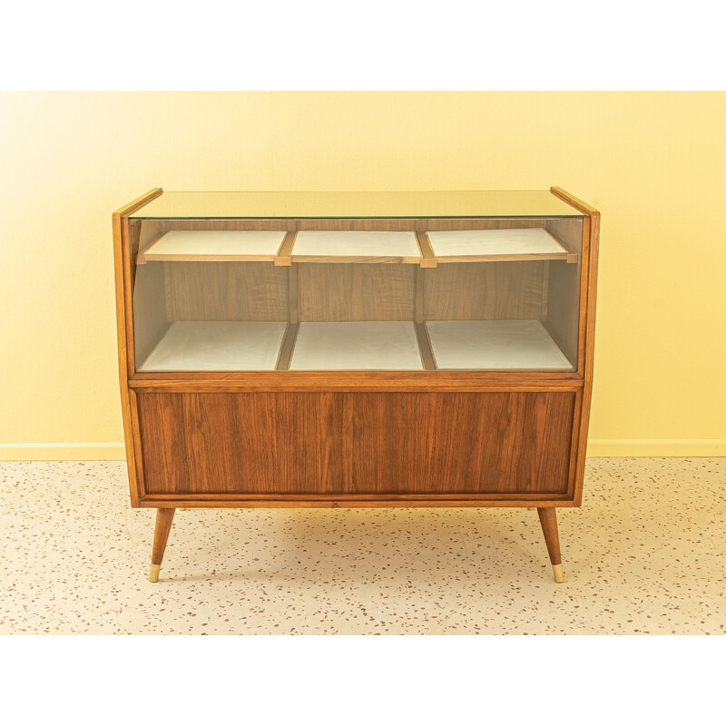 Vintage walnut shop counter, Germany 1950s