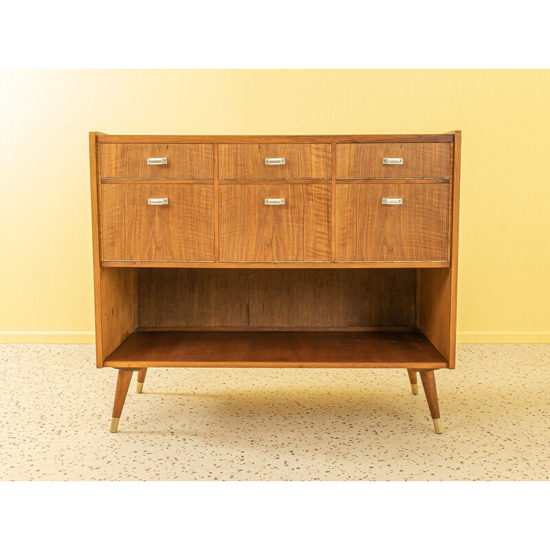 Vintage walnut shop counter, Germany 1950s