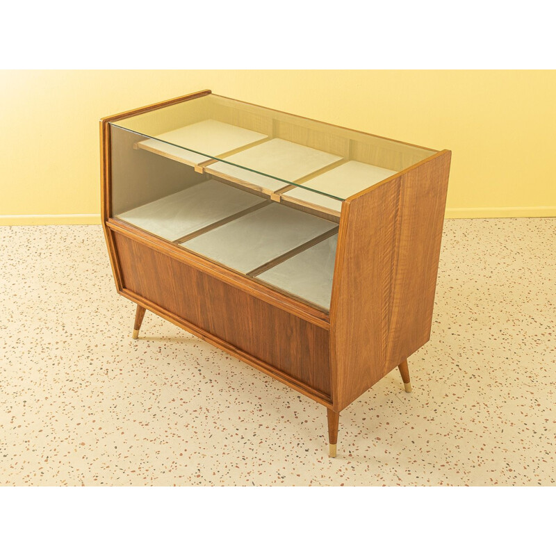 Vintage walnut shop counter, Germany 1950s