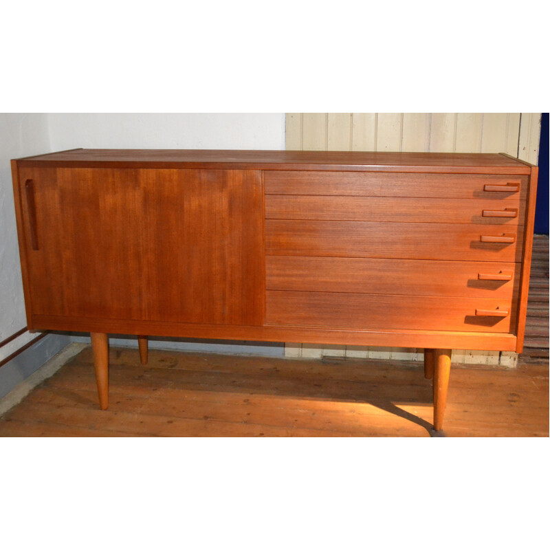 Swedish Troeds cabinet in oak and birch, Yngve EKSTRÖM - 1950s