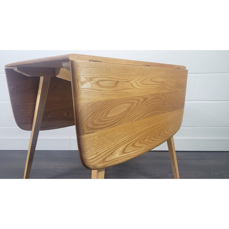 Mesa cuadrada extensible vintage de Ercol, 1960