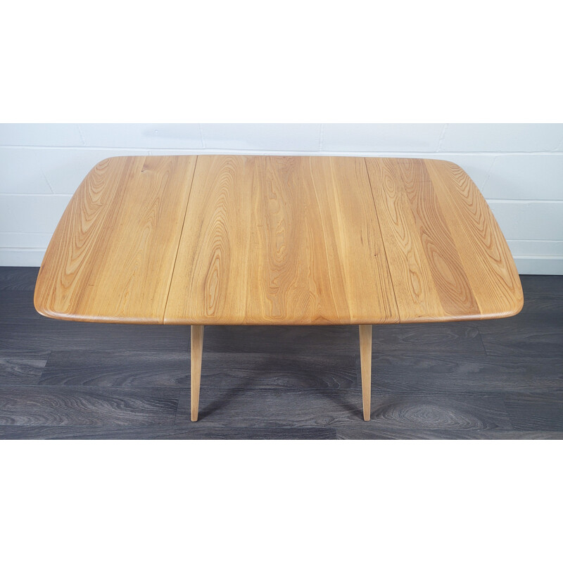 Mesa cuadrada extensible vintage de Ercol, 1960