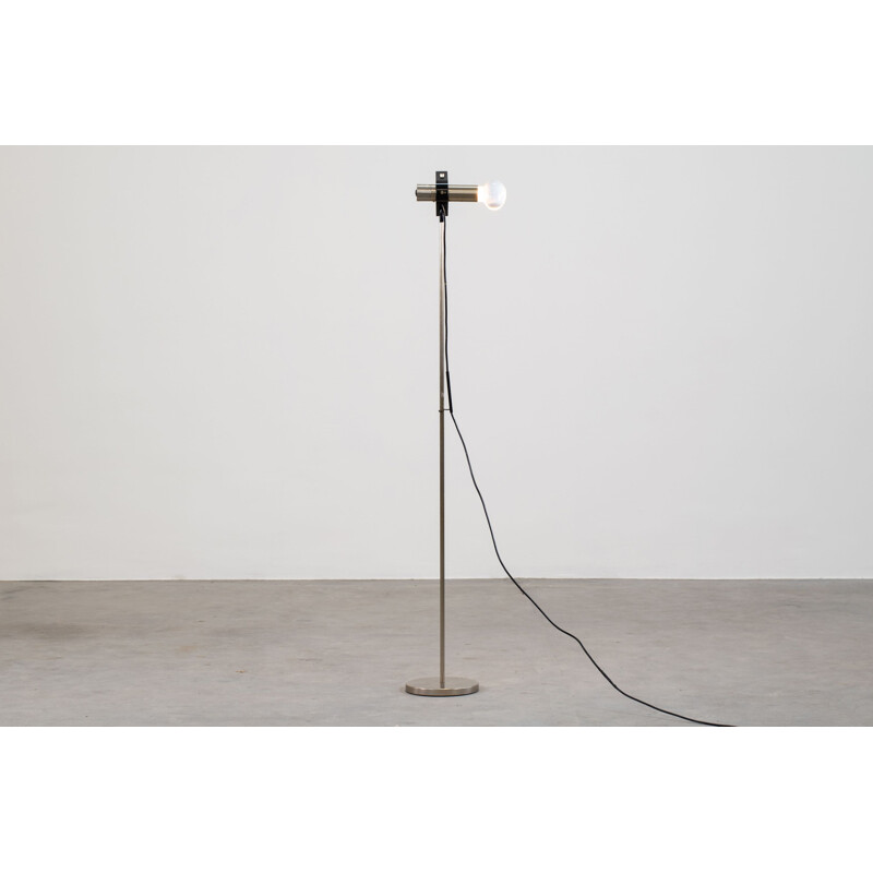 Vintage 399 metal floor lamp by Angelo Ostuni and Renato Forti for Oluce, Italy 1960