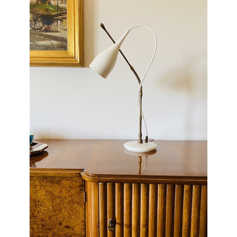 Lampada da tavolo vintage mod 12353 "Lucinella" di Angelo Lelii per Arredoluce, Italia 1950