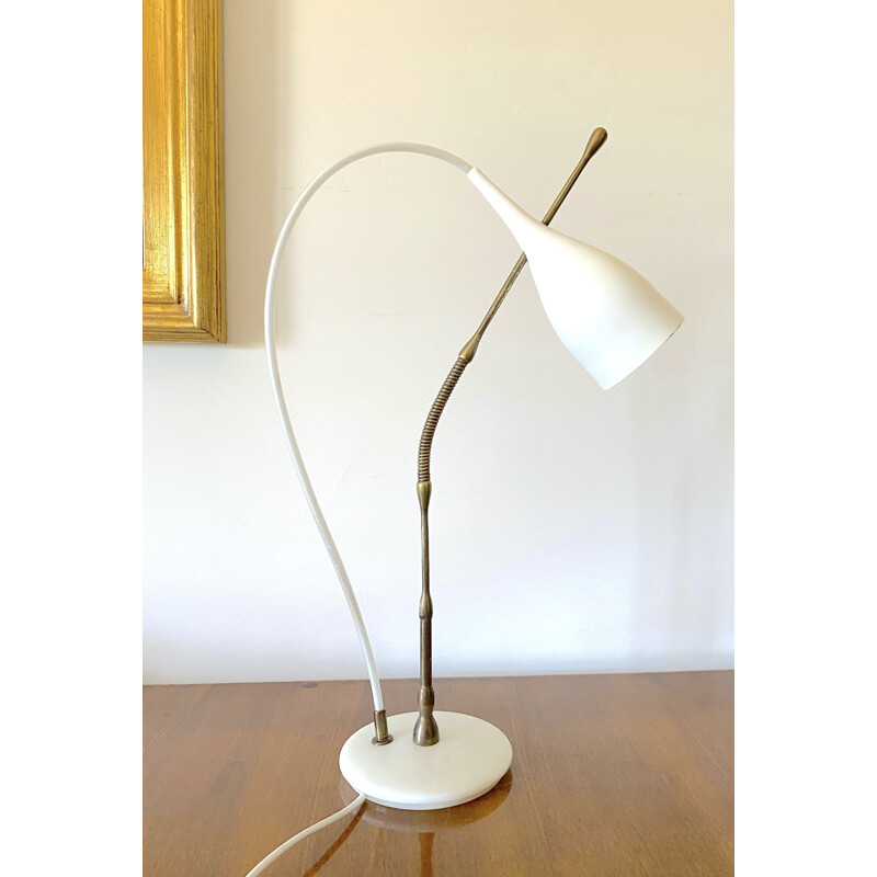 Lampe de table vintage mod 12353 "Lucinella" par Angelo Lelii pour Arredoluce, Italie 1950