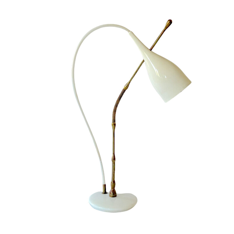 Lámpara de mesa vintage mod 12353 "Lucinella" de Angelo Lelii para Arredoluce, Italia 1950
