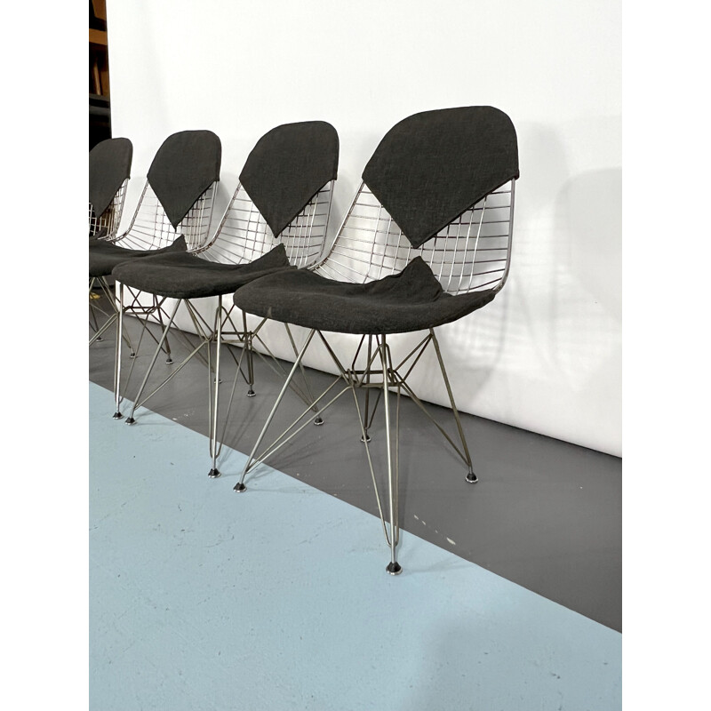 Set of 4 mid-century Dkr Bikini chairs by Charles Eames for Herman Miller, 1960s