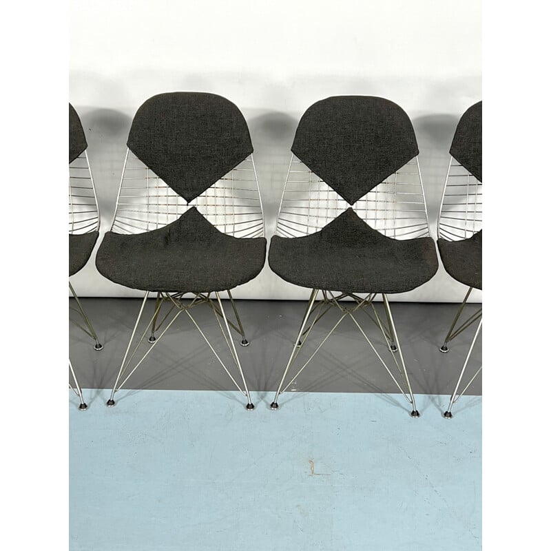 Set of 4 mid-century Dkr Bikini chairs by Charles Eames for Herman Miller, 1960s