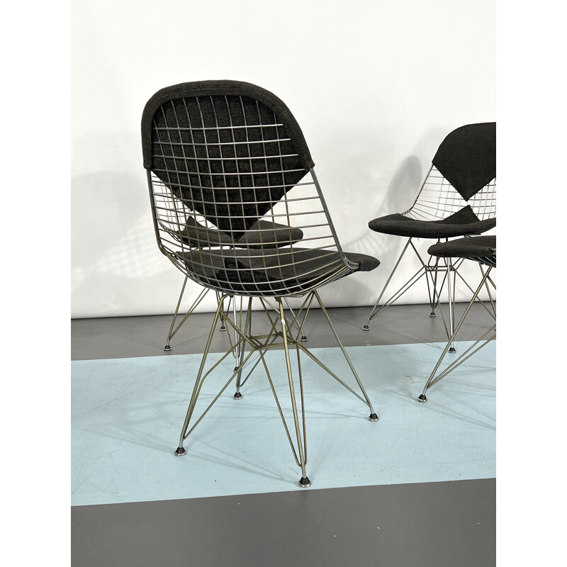 Juego de 4 sillas vintage Dkr Bikini de Charles Eames para Herman Miller, 1960