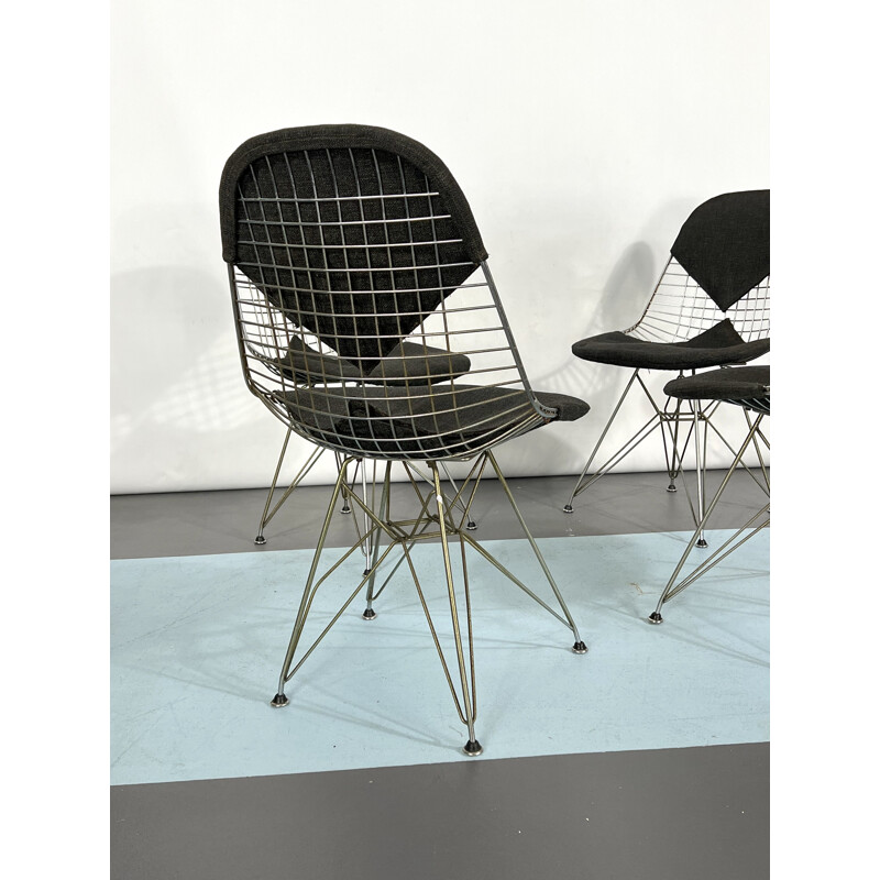 Satz von 4 Vintage Dkr Bikini Stühlen von Charles Eames für Herman Miller, 1960
