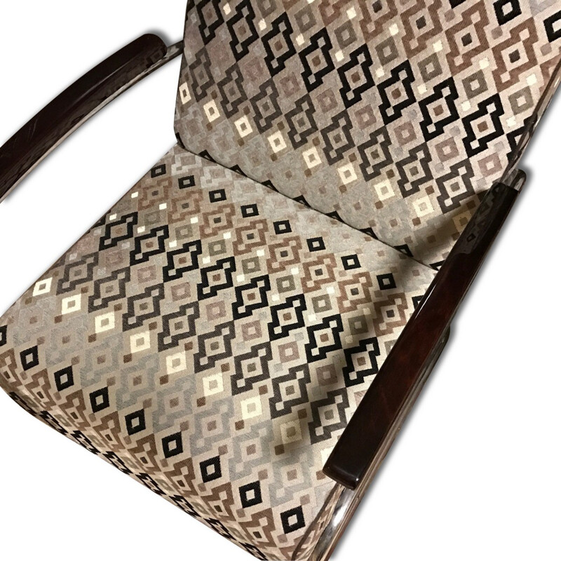 Pair of Mücke-Melder "Cantilever" armchairs in chromed steel - 1930s