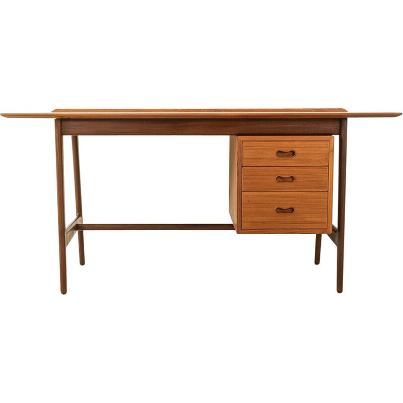 Vintage teak desk by Arne Vodder for Vamo Sønderborg, Denmark 1960s