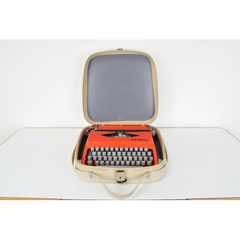 Máquina de escribir Vintage Consul, Checoslovaquia 1962