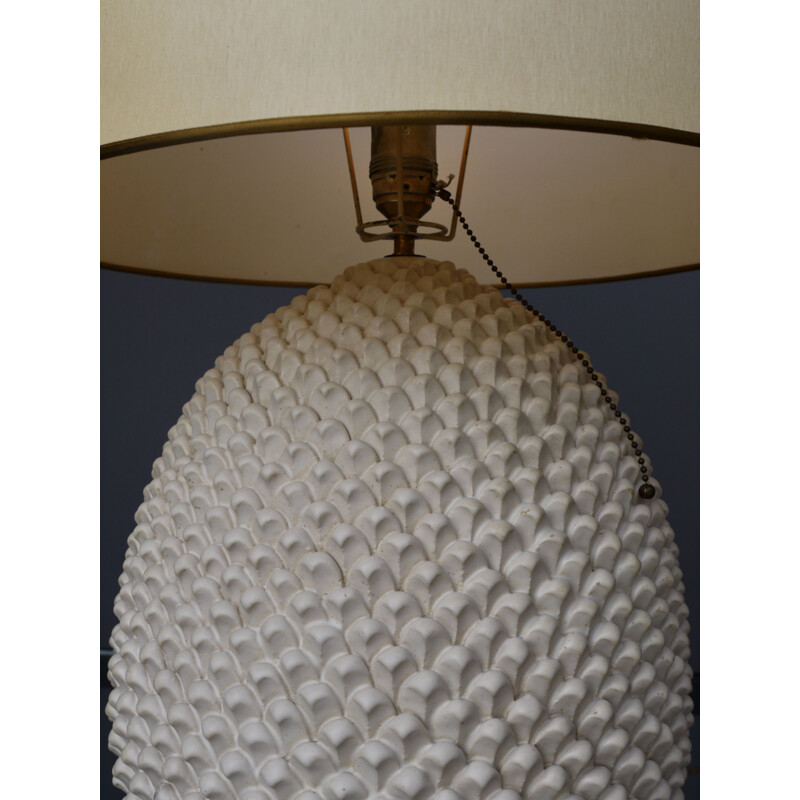 Lámpara de mesa de cerámica italiana vintage de Marcello Fantoni, 1960