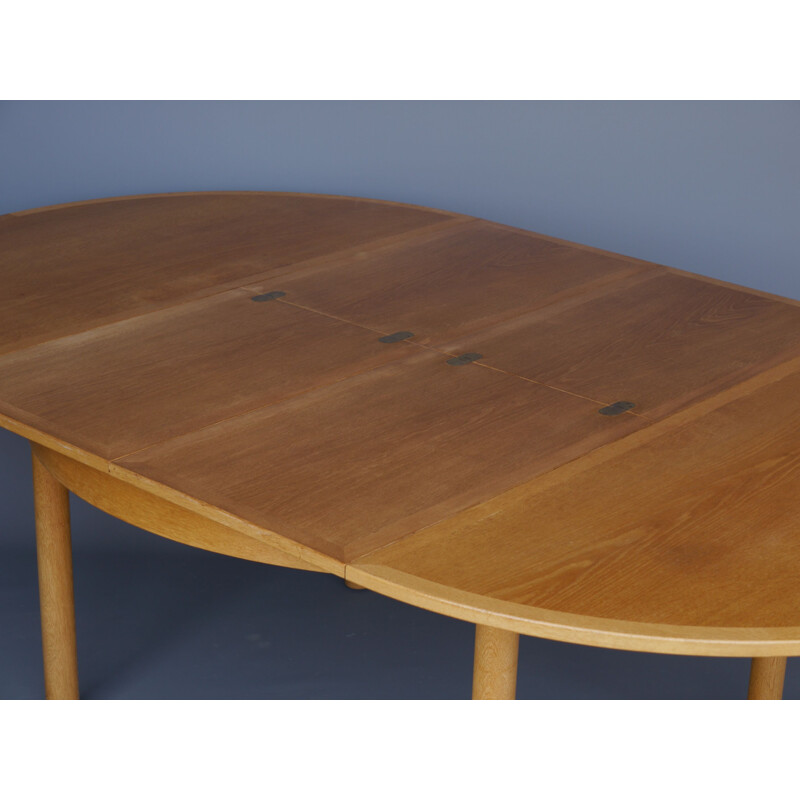 Oakwood vintage extendable dining table by Børge Mogensen for Karl Andersson & Söner, Sweden 1960