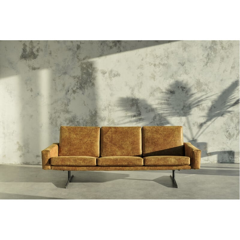 Mid century Danish leather sofa by Georg Thams for Vejen Mobelfabrik As, 1970s