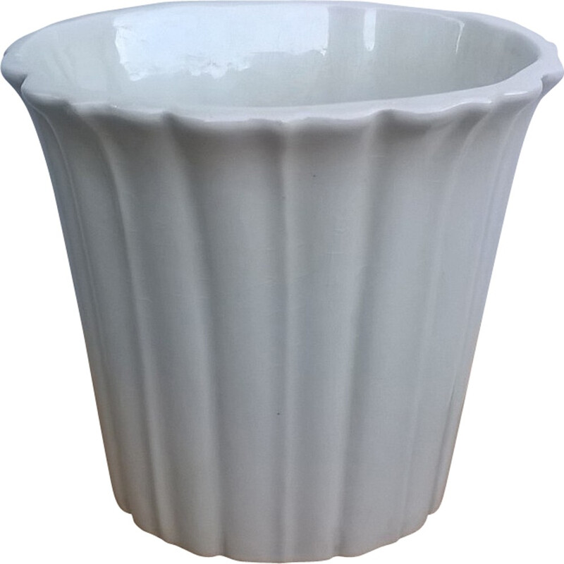 Richard Ginori Vase aus weißer Keramik, Gio PONTI - 1930