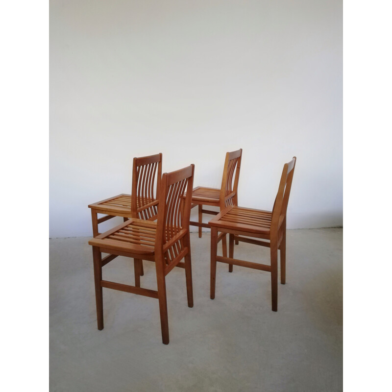 Conjunto de 4 cadeiras Milano vintage de Aldo Rossi para Molteni, 1987