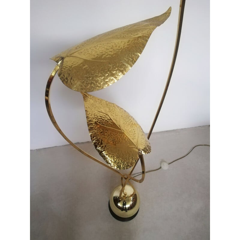 Vintage brass-plated lamp by Carlo Giorgi for Bottega Gadda, 1970