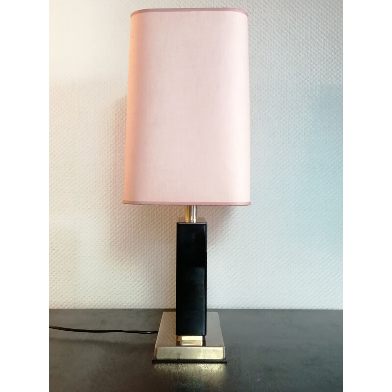 Vintage-Lampe aus lackiertem Holz von Jean Claude Mahey für das Maison Romeo, 1970