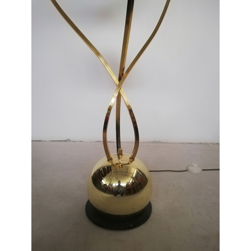 Vintage-Lampe aus vermessingtem Metall von Carlo Giorgi für Bottega Gadda, 1970