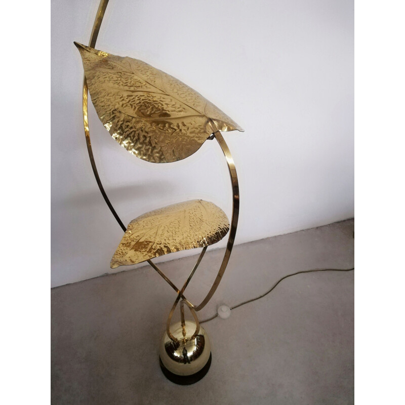 Lampe vintage en métal laitonné de Carlo Giorgi pour Bottega Gadda, 1970