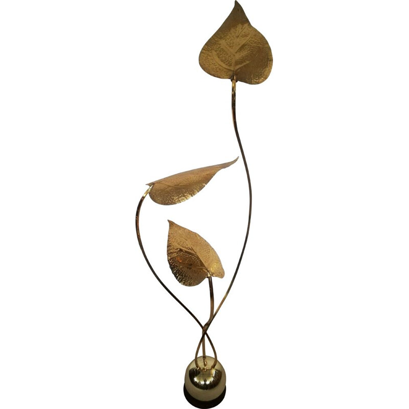 Vintage brass-plated lamp by Carlo Giorgi for Bottega Gadda, 1970