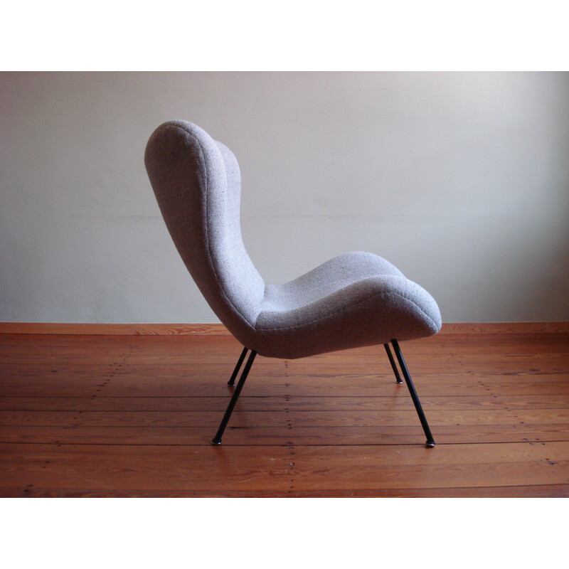 Vintage fauteuil "Madame" van Fritz Neht voor Correcta, Duitsland 1950