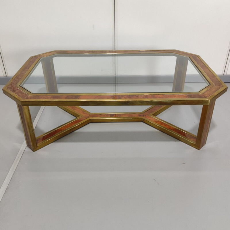 Romeo Rega vintage brass coffee table