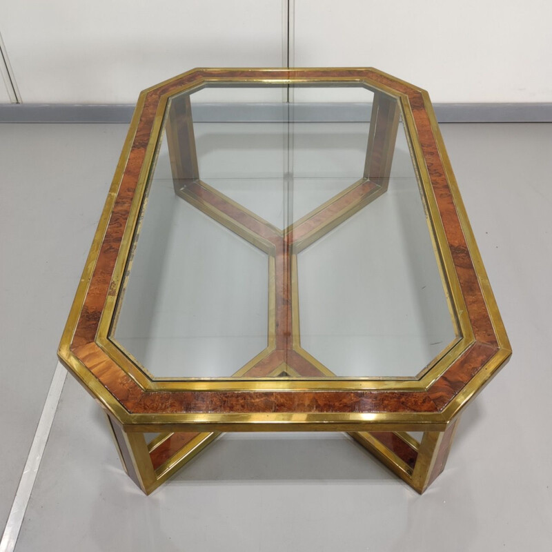 Romeo Rega vintage brass coffee table