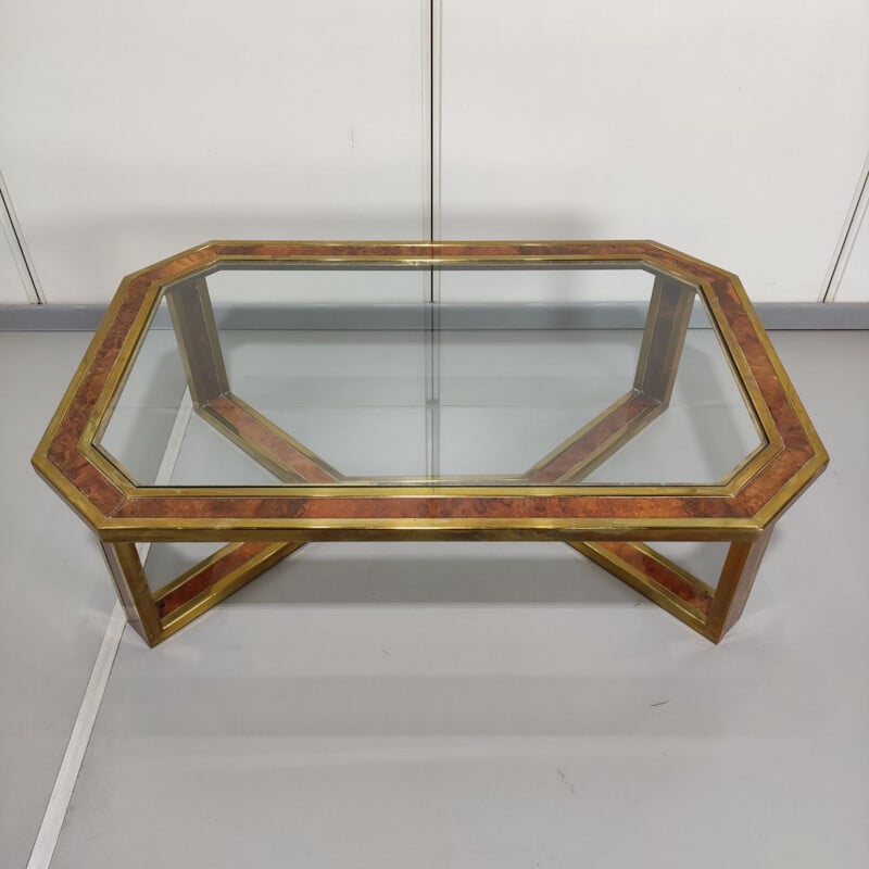 Romeo Rega vintage brass coffee table