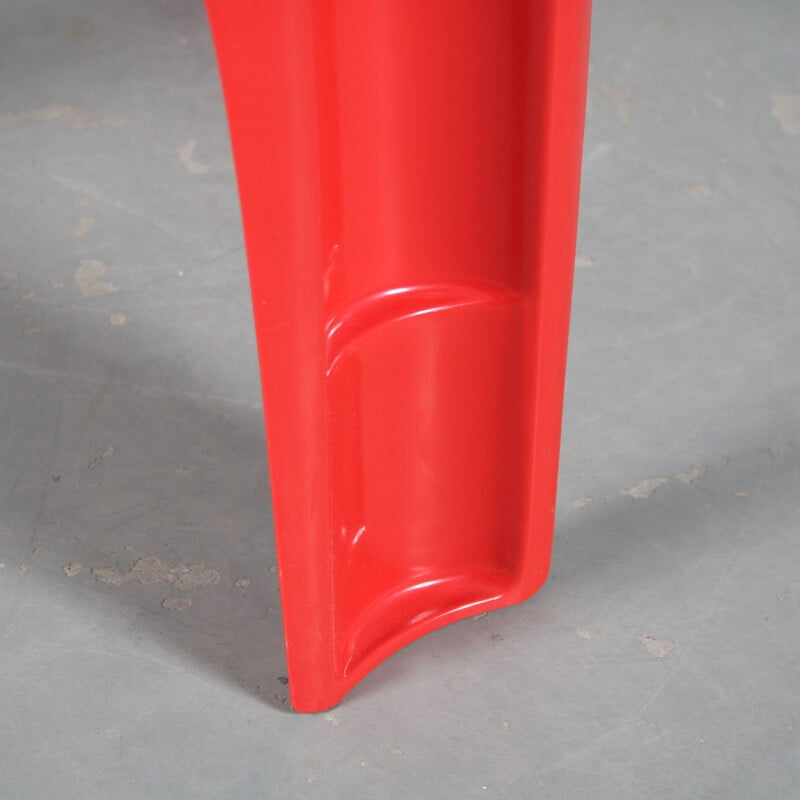 Vintage stool "Casalino" red by Alexander Begge for Casala, Germany 1970s