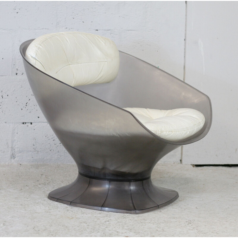 Vintage plastic armchair by Raphael Raffel, France 1970