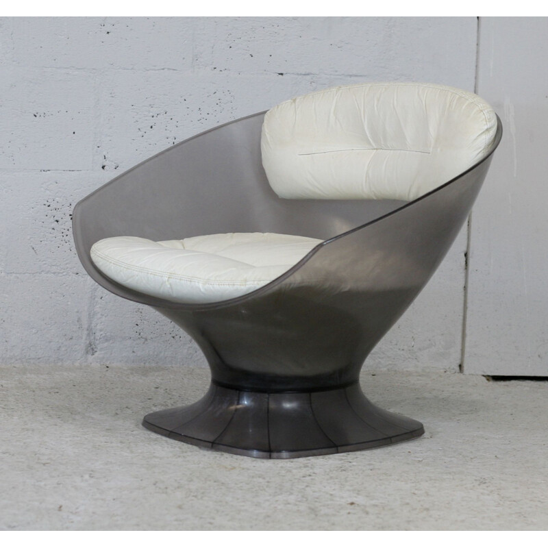 Vintage plastic armchair by Raphael Raffel, France 1970