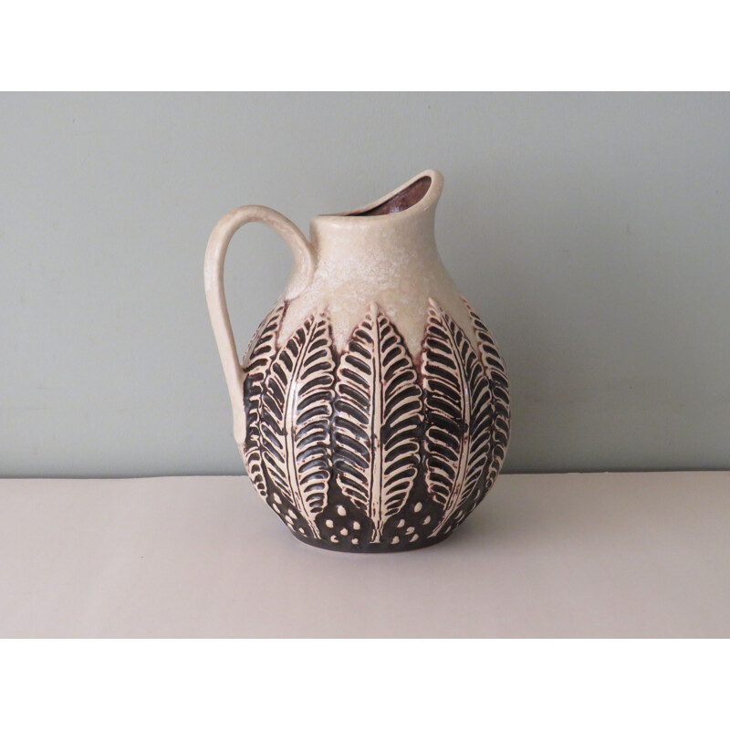 Vintage ceramic pitcher by Dumler and Breiten, Germany 1970