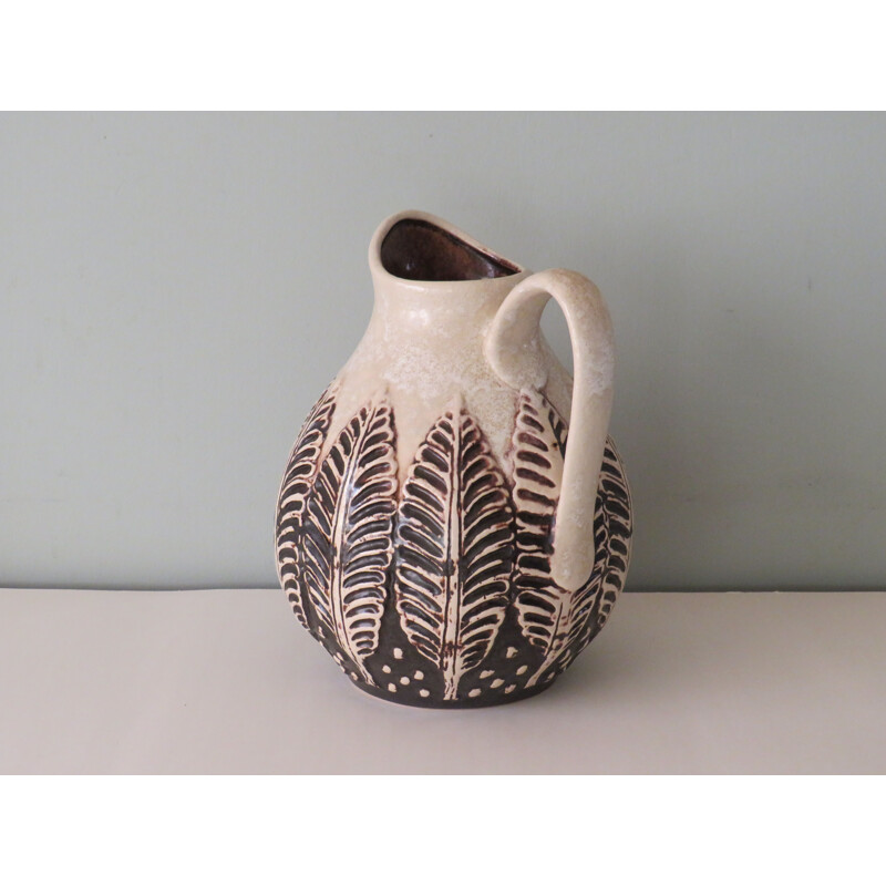 Vintage ceramic pitcher by Dumler and Breiten, Germany 1970