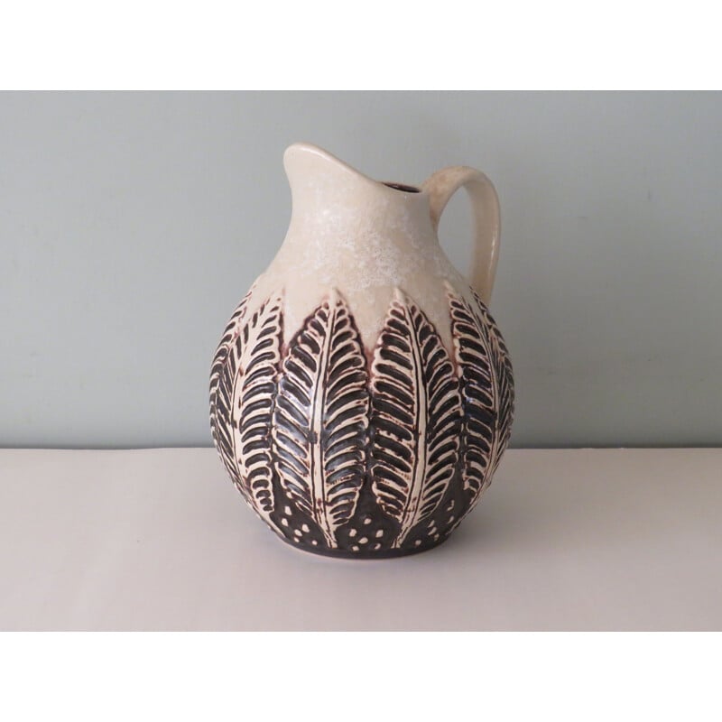 Vintage ceramic pitcher by Dumler and Breiten, Germany 1970