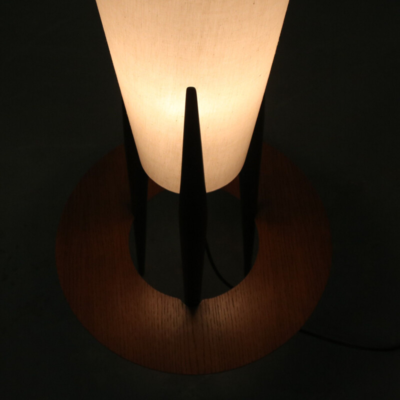 Lámpara de pie vintage de Jean Rispal, Francia 1950