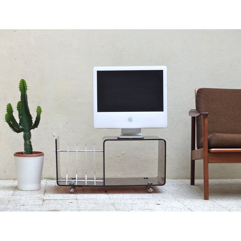 Roche Bobois console table in plexiglass, Michel DUMAS - 1970s